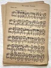 St. Louis Tickle Rag Orchestration 1904 Theron C Bennett & Cannonball Rag segunda mano  Embacar hacia Mexico