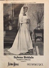 1979 Sylena Bridal Shop IMPRESSÃO ANÚNCIO Anaheim Califórnia Vestido de Noiva Antigo Anos 70, usado comprar usado  Enviando para Brazil