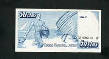 tu_bazar  BILLETE LOCAL VINAROZ 50  CENTIMOS  1937  MBC  comprar usado  Enviando para Brazil