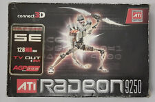 Karta graficzna connect3D C3D 6066 AGP ( ATI Radeon 9250 SE, 128MB, retro, 2005, oryginalne opakowanie) na sprzedaż  PL