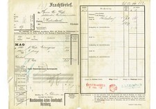 Frachtbrief 1893 nürnberg gebraucht kaufen  Kassel
