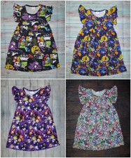 NOVO Vestido Boutique Nightmare Before Christmas Jack Skellington Halloween Meninas comprar usado  Enviando para Brazil