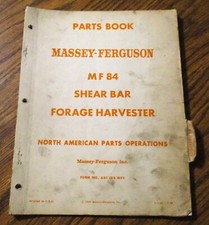 Massey Ferguson MF 84 barra de cisalhamento colheitadeira peças catálogo manual livro 1964, usado comprar usado  Enviando para Brazil