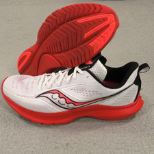 Tênis masculino Saucony 10.5 Kinvara 13 S20723-85 branco vermelho maratona corrida treinamento comprar usado  Enviando para Brazil