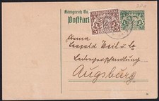 Bayern ganzsache dienstpostkar gebraucht kaufen  Deutschland