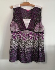 Blouse tunique violette d'occasion  Bourg-de-Thizy