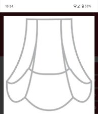 Scalloped lampshade frame for sale  WARLINGHAM