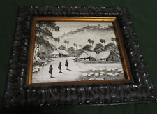 * Pintura de monges budistas caminhando para templo na colina Birmânia Mianmar, usado comprar usado  Enviando para Brazil