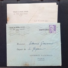 Lettre colonel lacaze d'occasion  Buchy
