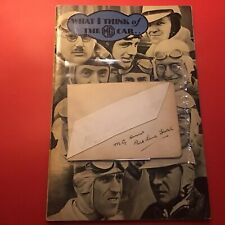 Tazio nuvolari autograph for sale  ABERGAVENNY