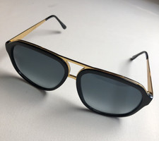 Óculos de sol Marni masculino feminino preto e dourado degradê 58 14 140 com estojo caixa e pano, usado comprar usado  Enviando para Brazil