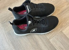 Skechers black trainers for sale  WHITSTABLE