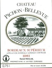 Etiquette vin château d'occasion  France