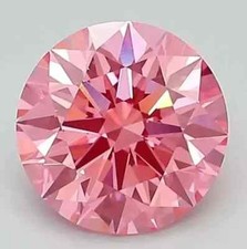 Diamante rosa natural formato redondo grau 5,0 quilates VVS1 D ótimo brilho 12 mm certificado comprar usado  Enviando para Brazil