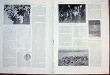 Estampa vintage antiga original Mao África Chade Sultan Montmartre francês 1932 20º comprar usado  Enviando para Brazil