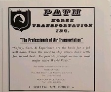 Path Horse Transportation Los Angeles CA Air Delivery anúncio impresso vintage 1976 comprar usado  Enviando para Brazil