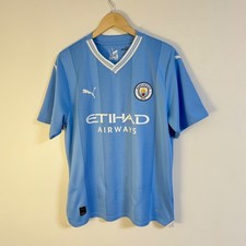 Camisa de futebol Manchester City 2023/2024 Home Puma masculina tamanho G comprar usado Camisa de futebol Manchester City 2023/2024 Home Puma masculina tamanho G comprar usado  Enviando para Brazil