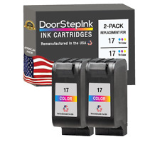 Cartucho de tinta compatível DoorStepInk para HP 17 cores 2PK tinta EUA, usado comprar usado  Enviando para Brazil
