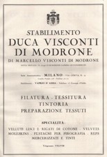 Pubblicita 1925 stabilimento usato  Biella