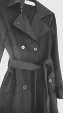 Schwarzer kurz trenchcoat gebraucht kaufen  Ludwigshafen am Rhein