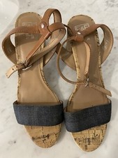 Denim look sandals for sale  HUNTINGDON