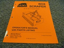 Rhino box scraper for sale  Fairfield