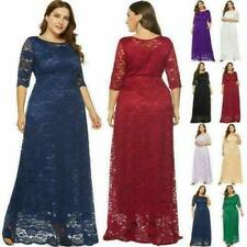 Vestidos longos femininos plus size maxi coquetel festa casamento noite formal renda comprar usado  Enviando para Brazil