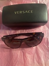 Óculos de sol aviador VERSACE marrom tartaruga modelo 4346 com estojo novo comprar usado  Enviando para Brazil