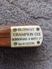 Burwat champion cue for sale  NEWCASTLE UPON TYNE