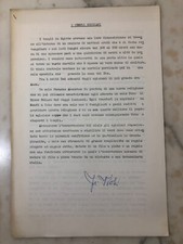 Raro dattiloscritto I Templi Egiziani - I Templi Fenici usato  Roma