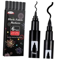 Black fabric markers for sale  Miami