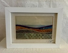 Quadro abstrato aquarela tecido arte bordado pintura paisagem assinada comprar usado Quadro abstrato aquarela tecido arte bordado pintura paisagem assinada comprar usado  Enviando para Brazil