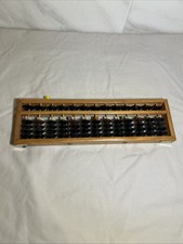 Calculadora chinesa estilo vintage 13 dígitos varas madeira ábaco Soroban ferramenta de contagem comprar usado  Enviando para Brazil
