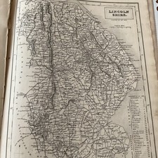 Antique county map for sale  BECCLES