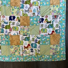 Edredom acolchoado divertido bebê dinossauro patchwork algodão feito à mão 37 x 37 comprar usado Edredom acolchoado divertido bebê dinossauro patchwork algodão feito à mão 37 x 37 comprar usado  Enviando para Brazil