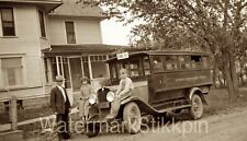 Usado, Foto negativa da década de 1930 carro caminhão planado escola IOWA ÔNIBUS cena de rua comprar usado  Enviando para Brazil