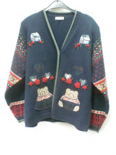 Blaue trachten strickjacke gebraucht kaufen  Eisfeld