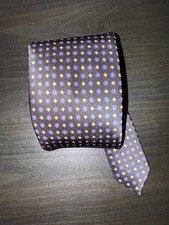 Gravata de pescoço Brioni geométrica Brioni italiana luxo seda feita à mão comprar usado  Enviando para Brazil