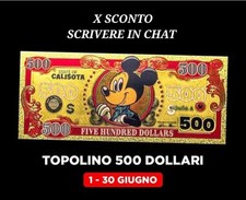 Topolino 500 dollari usato  Roma