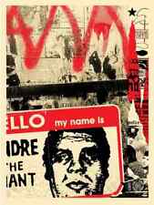OBEY (Shepard Fairey) - HELLO MY NAME IS Poster - Signed & Numbered (2019) comprar usado  Enviando para Brazil