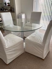 Glass table chairs for sale  LEWES