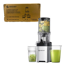 Máquina de espremedor a frio AMZCHEF | Calha larga de 4,6" | Aço inoxidável | Prata comprar usado  Enviando para Brazil
