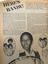 Usado, Randy Jackson, The Jackson Five, Clipping Vintage Página Inteira, aa comprar usado  Enviando para Brazil