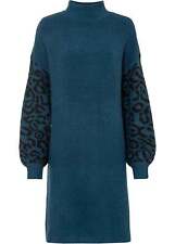 Strickkleid leomuster blaupetr gebraucht kaufen  Deutschland