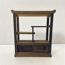 Móveis para casa de bonecas madeira japonês miniatura armário de exibição painel porta deslizante comprar usado  Enviando para Brazil