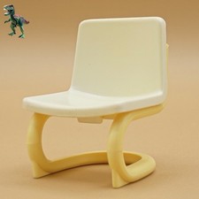 Playmobil - Cadeira tubular creme - Assento branco e amarelo - Clínica escritório hospitalar comprar usado  Enviando para Brazil
