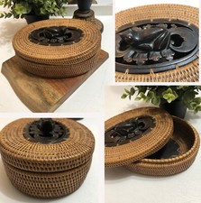 Vtg woven lidded for sale  South Windsor