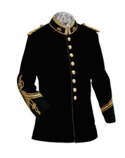 Usado, Jaqueta túnica preta britânica Anglo Zulu guerra masculina lã oficiais vintage circa comprar usado  Enviando para Brazil