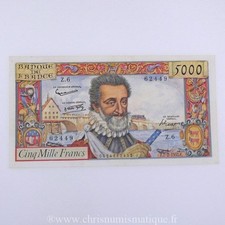 5000 francs henri d'occasion  France