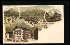 Lithographie mittenwald totala gebraucht kaufen  Berlin
